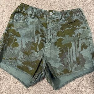 Pilcro Camouflage Denim Shorts